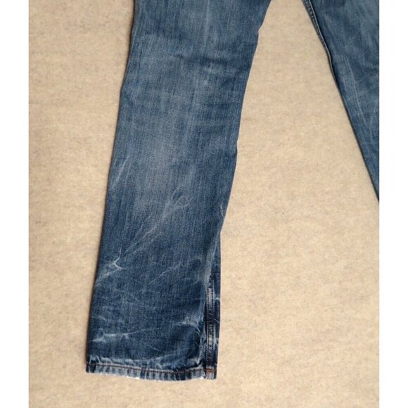 BOSS Hugo Boss Orange 63 Slim Fit Denim Jeans Distressed Men's Actual 32X33 - Picture 9 of 16